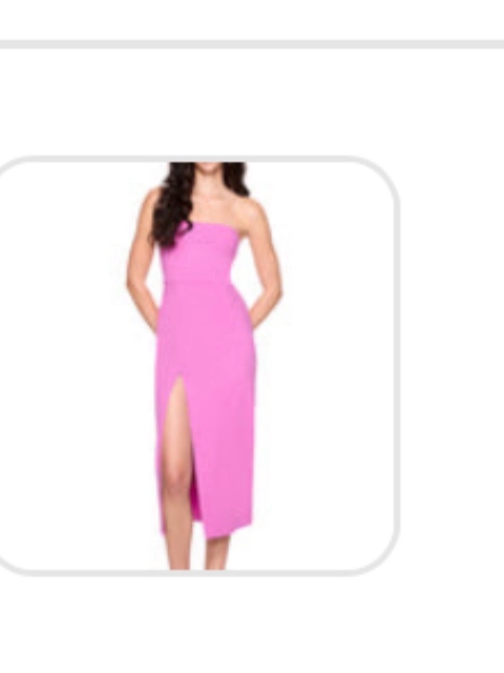 Susana Monaco Strapless Maxi Skirt in Hot Pink